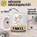 Enkel Geschenk Tasse Ich Bin Enkel Aber Sag Doch Einfach Superheld Lustige Geschenkdiee für Enkel Kaffee-Becher Weiß Trendation