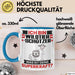 Wildtierschützer Tasse Geschenk für Wildtierschützer Geburtstag Lustiger Spruch Kaffee-Becher Was Ist Deine Superkraft Blau Trendation