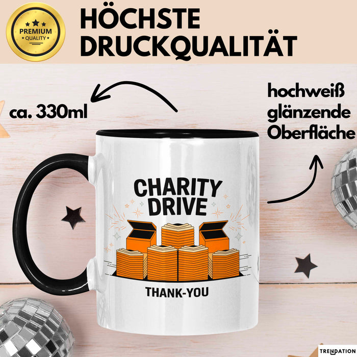 Wohltätigkeits Organisator Tasse Geschenk Lustige Geschenkidee Spruch Für Gebende Herzen Trendation