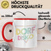 Dorfdisko Tasse Geschenk Dorf Kleinstadt Disko Rot Trendation