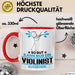 Violinist Geschenk Tasse So Gut Kann Nur Ein Violinist Aussehen Geschenkidee Kaffee-Becher Rot Trendation