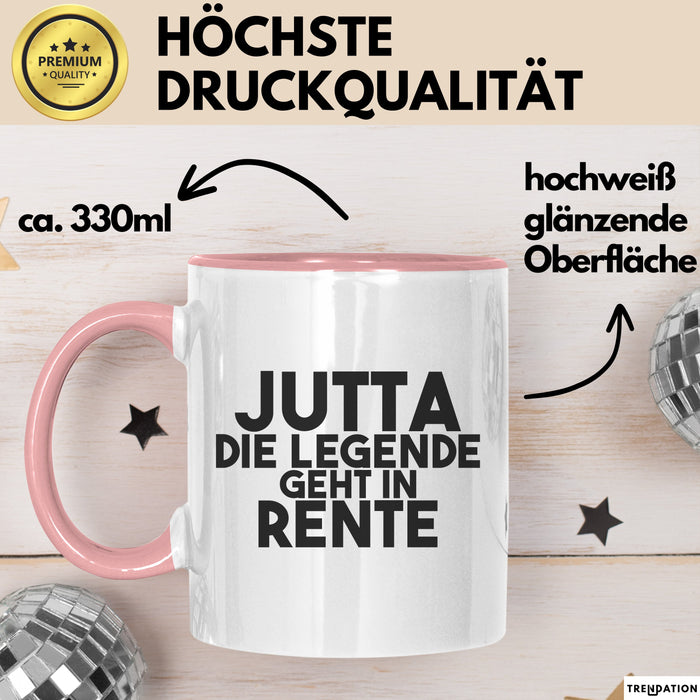 Jutta Tasse Jutta – Die Legende Geht In Rente Geschenk