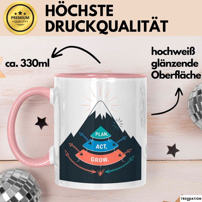 Life Coach Tasse Geschenk Lustige Geschenkidee Spruch Für Persönliche Entwicklung Sucher Rosa Trendation
