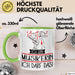 Geschenk für Musikerin Tasse Lustige Geschenkidee Geburtstag Ich Bin Musikerin Ich Darf Das Grün Trendation