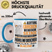 Höhlenforscher Geschenk Tasse Lustiger Spruch Erheben Sie Sich Der Höhlenforscher Betritt den Raum Blau Trendation