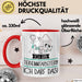 Geschenk für Tierheimmitarbeiterin Tasse Lustige Geschenkidee Geburtstag Ich Bin Tierheimmitarbeiterin Ich Darf Das Rot Trendation