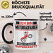 Motorradfahrer Tasse Geschenk für Motorradfahrer Geburtstag Lustiger Spruch Kaffee-Becher Was Ist Deine Superkraft Schwarz Trendation