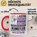 Künstler Geschenk Tasse Lustiger Spruch Erheben Sie Sich Der Künstler Betritt den Raum Rot Trendation