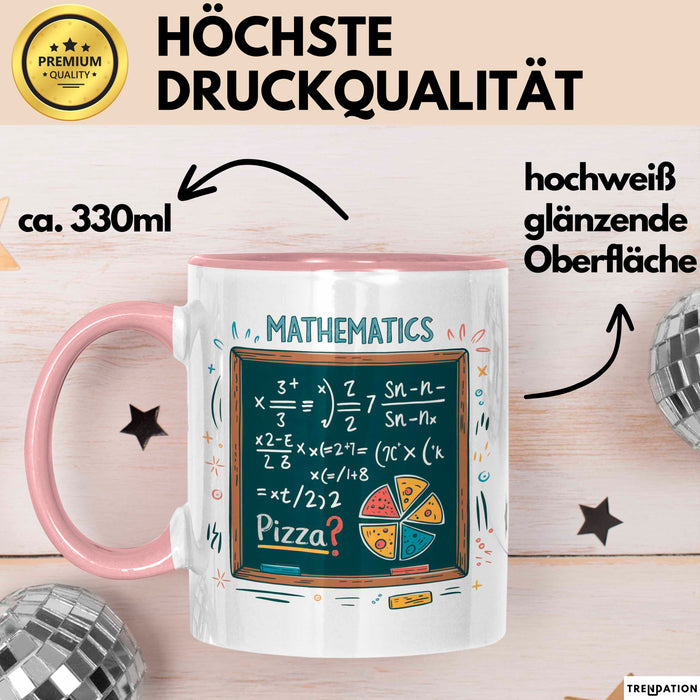 Mathematiker Tasse Geschenk Lustige Geschenkidee Spruch Für Zahlen Liebhaber Rosa Trendation