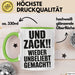 Sarkasmus Tasse Geschenk Und Zack Wieder Unbeliebt Gemacht Geschenkidee Lustig Grün Trendation
