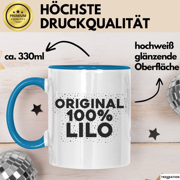 Lilo Tasse Original 100% Lilo Geschenk Blau Trendation