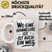 Hannelore Tasse Geschenk Wo Eine Hannelore Ist Ist Auch Ein Weg Geschenkidee Becher mit Name Weiß Trendation