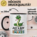Reptil Schlange Tier Tasse Geschenk Lustige Geschenkidee Spruch Nur Ein Junge Der Schlangen Liebt Schwarz Trendation