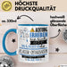 Klassik-Enthusiastin Tasse Geschenk Lustiger Spruch Bitte Erheben Sie Sich Seine Majestät Die Klassik-Enthusiastin Betritt Den Raum Blau Trendation