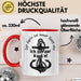 Kapitän Tasse Geschenk Der Käptn Hat Immer Recht Und Ich Bin Der Käptn Bootsführer Boot Besitzer Kaffee-Becher Rot Trendation