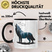 Klimaschutz Tasse Geschenk Erhalten Schützen Wolf Tiermotiv Trendation