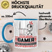 Gamer Geschenk Tasse Ich Bin Gamer Aber Sag Doch Einfach Superheld Lustige Geschenkdiee für Gamer Kaffee-Becher Blau Trendation