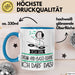 Geschenk für Drum-and-Bass-DJane Tasse Lustige Geschenkidee Geburtstag Ich Bin Drum-and-Bass-DJane Ich Darf Das Blau Trendation
