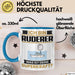 Ruderer Tasse Geschenk für Ruderer Geburtstag Lustiger Spruch Kaffee-Becher Was Ist Deine Superkraft Blau Trendation