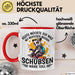 Lustige Tasse Waschbär Heute Möchte Ich Was Mit Menschen Machen Schubsen Wäre Toll Sarkasmus Ironier Humor Kaffee-Becher Rot Trendation