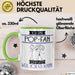 Pop-Fan Tasse Geschenk Ich Bin Pop-Fan Warum Weil Ich Es Kann Geschenkidee Geburtstag Grün Trendation