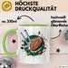 Rugby Fan Tasse Geschenkidee für Liebhaber harter Sportarten Grün Trendation