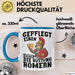 Biertrinker Tasse Geschenk Gepflegt Einen Hinter Die Rückstung Römern Becher Blau Trendation