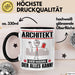 Architekt Tasse Geschenk für Architekt Der Mann Der Alles Kann Geschenkidee zum Geburtstag Schwarz Trendation