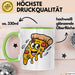 Pizzaliebhaber Tasse Geschenkidee für Pizza Slice Süchtige Grün Trendation