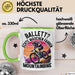 Mountainbikerin Tasse Geschenk Frauen Ballett Echte Mädchen Fahren Mountainbike Mtb Grün Trendation