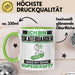 Skateboarder Tasse Geschenk für Skateboarder Geburtstag Lustiger Spruch Kaffee-Becher Was Ist Deine Superkraft Grün Trendation