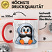 Pinguin Tier Tasse Geschenk Lustige Geschenkidee Spruch Rot Trendation