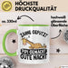Zähne Geputzt Pipi Gemacht Gute Nacht Tee-Tasse Geschenk Kaffee-Becher Grün Trendation