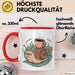 Morgenhasser Tasse Geschenkidee für Muffel Rot Trendation