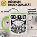 Handball Geschenk Tasse Geschenkidee Handball-Spieler Handballspielerin Mädchen Jungs Kaffee-Becher Geheult Wird Erst Wenn Es Stark Grün Trendation