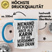 Karin Tasse Geschenk Niemand Ist Perfekt Karin Verdammt Nah Dran Geschenkidee Blau Trendation