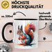 Eichhörnchen Tierliebhaber Tasse Geschenk Lustige Geschenkidee Spruch Schwarz Trendation