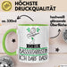 Geschenk für Bassgitarristin Tasse Lustige Geschenkidee Geburtstag Ich Bin Bassgitarristin Ich Darf Das Grün Trendation