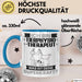 Tierphysiotherapeut Tasse Geschenk für Tierphysiotherapeut Geburtstag Lustiger Spruch Kaffee-Becher Was Ist Deine Superkraft Blau Trendation