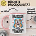Bulldoggen-Besitzer Tasse Geschenk Das Sind Keine Hundehaare Das Ist Bulldoggen Glitzer Becher Rosa Trendation