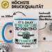 3D Drucker Tasse "Okay 3D Printing Smart People Thing" TechnikGeschenkidee Blau Trendation