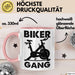 Biker Gang Tasse Geschenk Cardio Zuhause Fitness-Bike Geschenkidee Becher Rosa Trendation