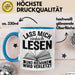 Leseratte Tasse Geschenk Lass Mich Einfach Lesen Und Niemand Wird Verletzt Bücher Blau Trendation