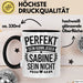 Sabine Tasse Geschenk Perfekt Sein Kann Jeder Geschenkidee Geburtstag Schwarz Trendation