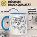 Humor Tasse Geschenk Ich brauche keinen Mittelfinger Ich Mache Das Mit Den Augen Becher Geschenk Blau Trendation
