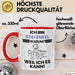 Stiefenkel Geschenk Tasse Lustiger Spruch Ich Bin Stiefenkel Warum Weil Ich Es Kann Geschenkidee Bester Stiefenkel Geburtstag Kaffee-Becher Rot Trendation