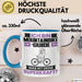 Mountainbike-Guide Tasse Geschenk für Mountainbike-Guide Geburtstag Lustiger Spruch Kaffee-Becher Was Ist Deine Superkraft Blau Trendation