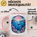 Delfin Tierliebhaber Tasse Geschenk Lustige Geschenkidee Spruch Regenbogendelfin Unterwasser Rosa Trendation
