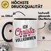 Christa Tasse Geschenk Ich Bin Vollkommen Christa Geschenkidee Geburtstag Schwarz Trendation