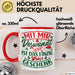 Weihnachten Tasse Geschenk Mit Mir Verwandt Zu Sein Ist Das Einzig Wahre Geschenk Familie Bruder Schwester Geschwister Humor Rot Trendation